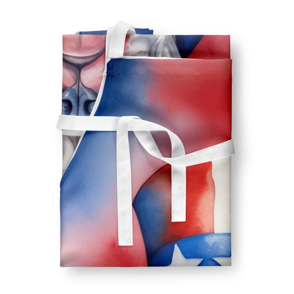 English Bulldog Patriotic American Apron Discount - Image 3