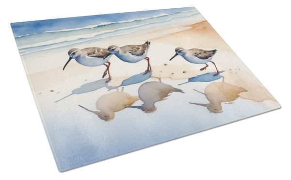 Sandpipers Glass Cutting Board Online now