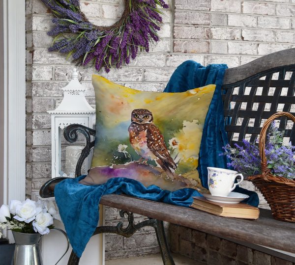 Burrowing Owl Throw Pillow on Sale - Image 4