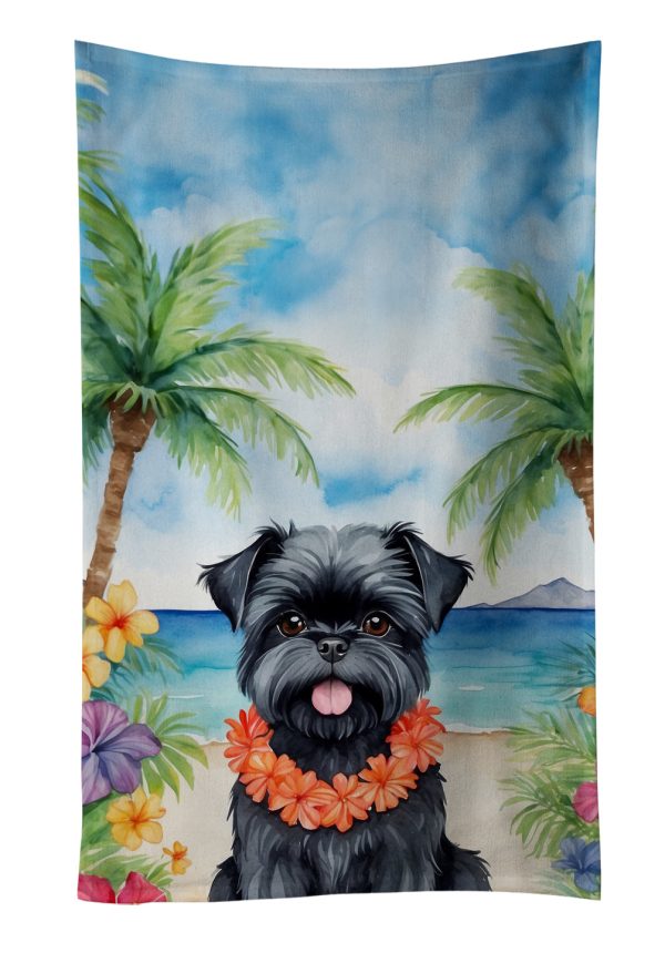 Affenpinscher Luau Kitchen Towel Cheap