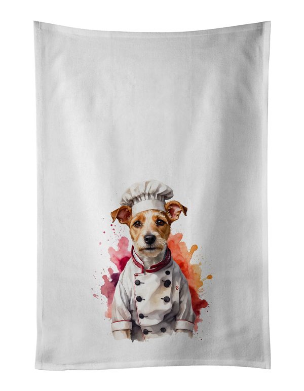 Fox Terrier Chef Kitchen Towel Set of 2 Discount