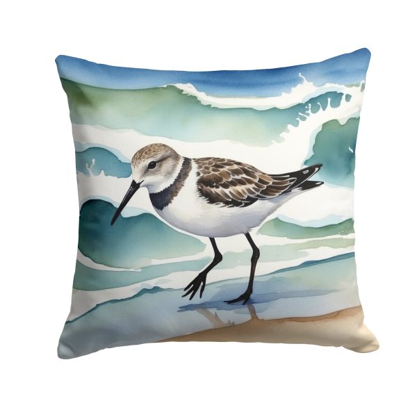 Sanderling Racing the Tide Throw Pillow Online Sale