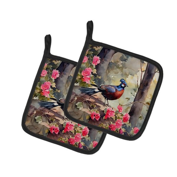 Pheasant Pair of Pot Holders Fashion
