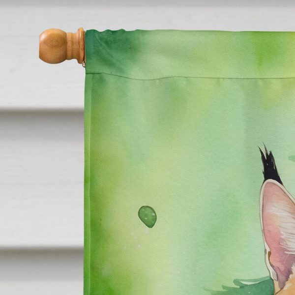 Serengeti Cat By the Christmas Tree House Flag Hot on Sale - Image 3