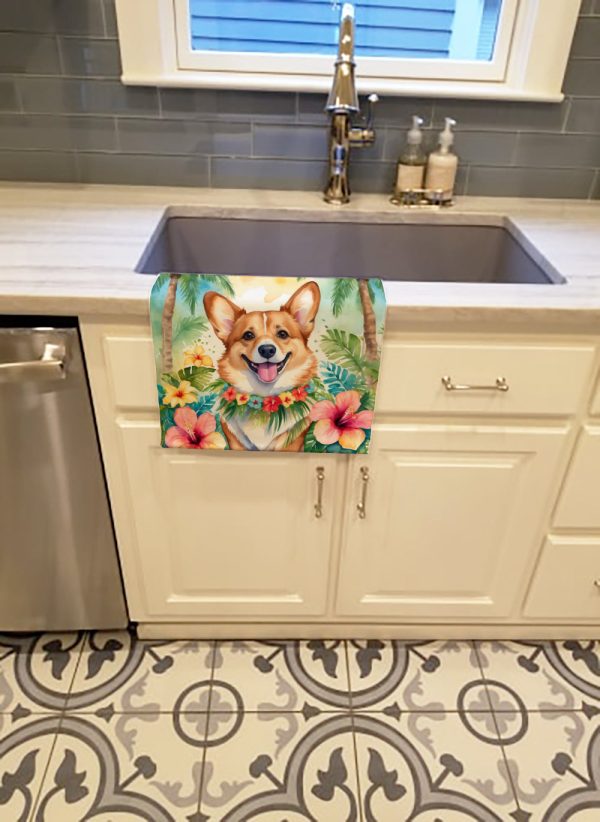 Corgi Luau Kitchen Towel For Cheap - Image 2
