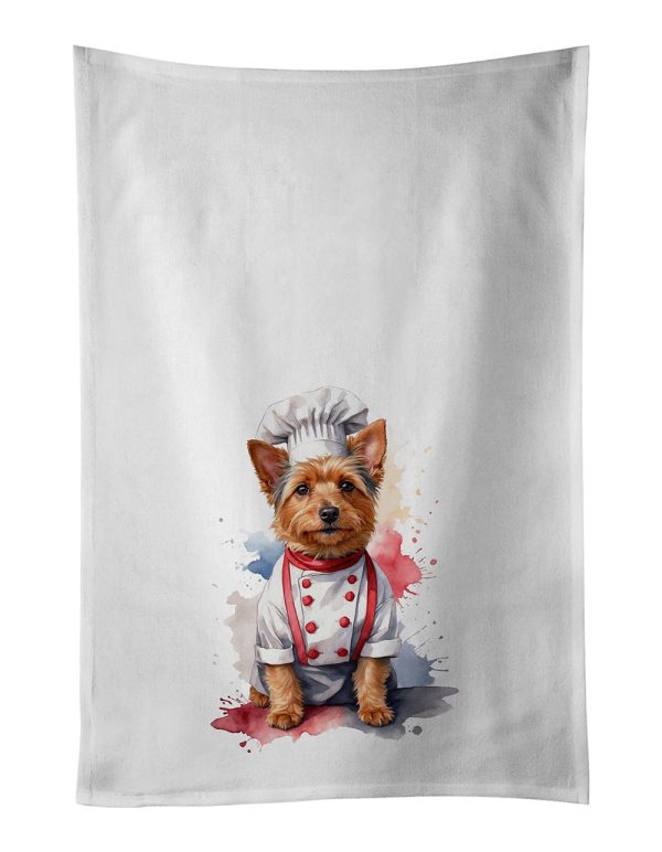 Australian Terrier Chef Kitchen Towel Set of 2 Sale