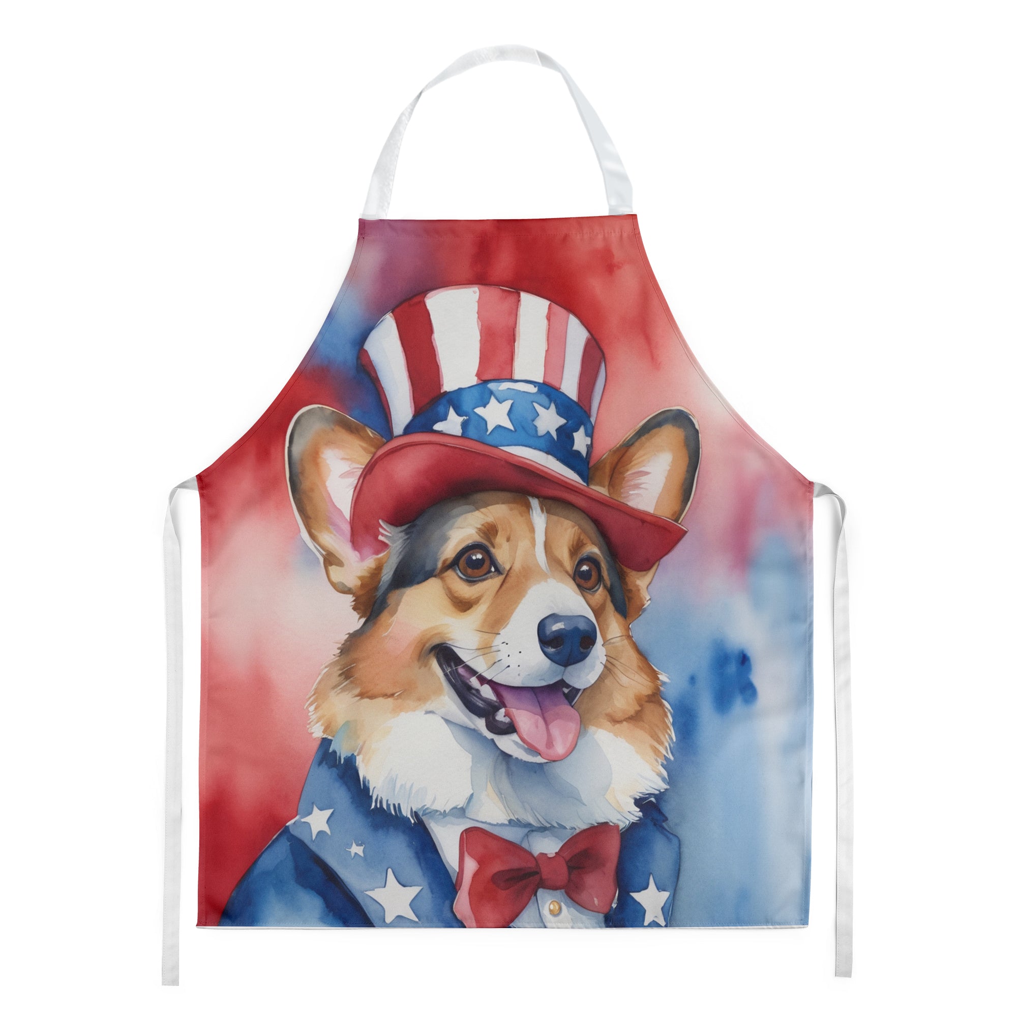 Corgi Patriotic American Apron Cheap