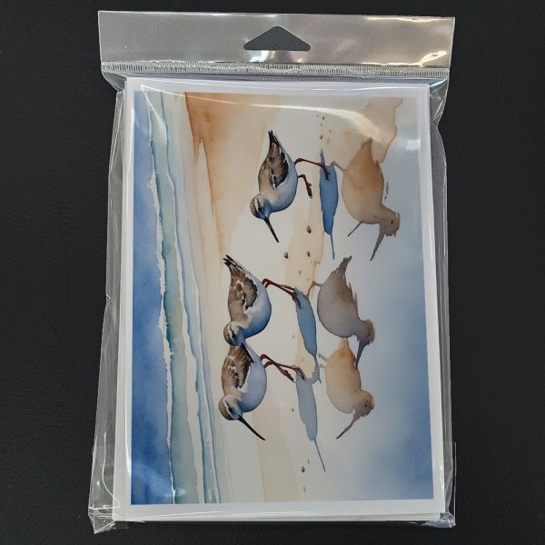 Sandpipers Greeting Cards Pack of 8 Cheap - Image 3