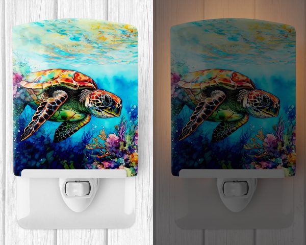 Loggerhead Sea Turtle Ceramic Night Light Supply - Image 2