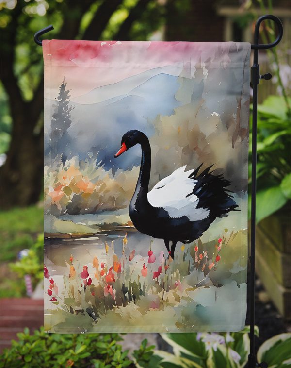 Black Swan Garden Flag – Outdoor Decorative Garden Flag Cheap - Image 3