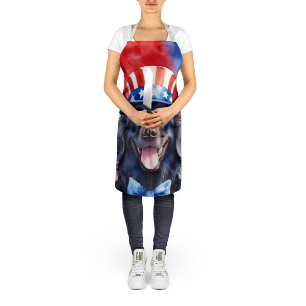 Flat-Coated Retriever Patriotic American Apron For Cheap - Image 5