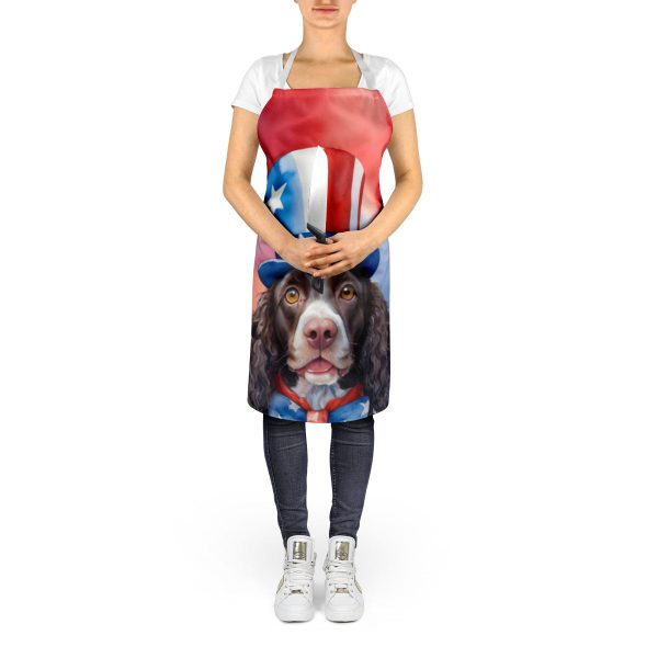 American Water Spaniel Patriotic American Apron Sale - Image 5