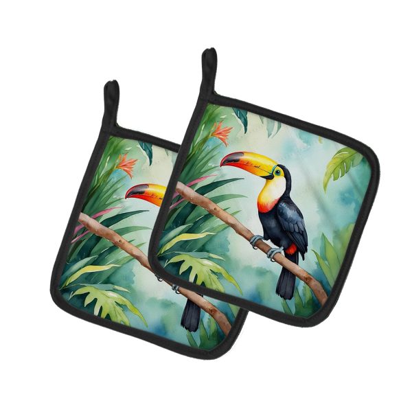 Toucan Pair of Pot Holders Online