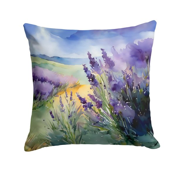 Lavender in Watercolor Throw Pillow Sale