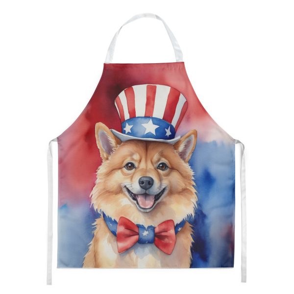 Finnish Spitz Patriotic American Apron Cheap