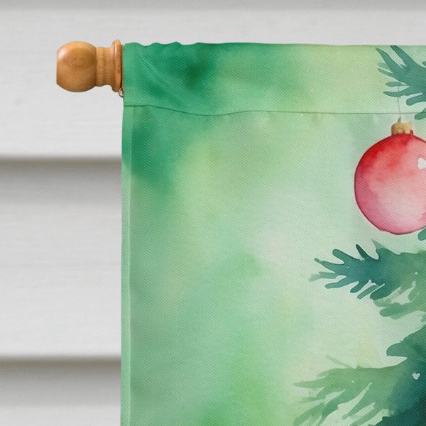 Li Hua Cat By the Christmas Tree House Flag For Discount - Image 3