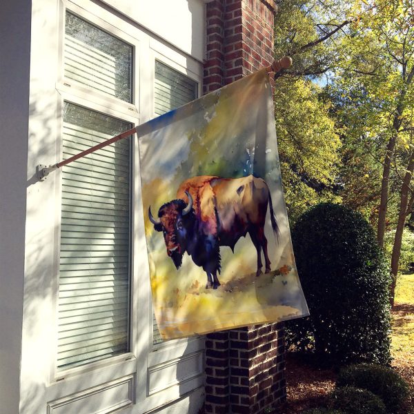 Wood Bison House Flag Hot on Sale - Image 2