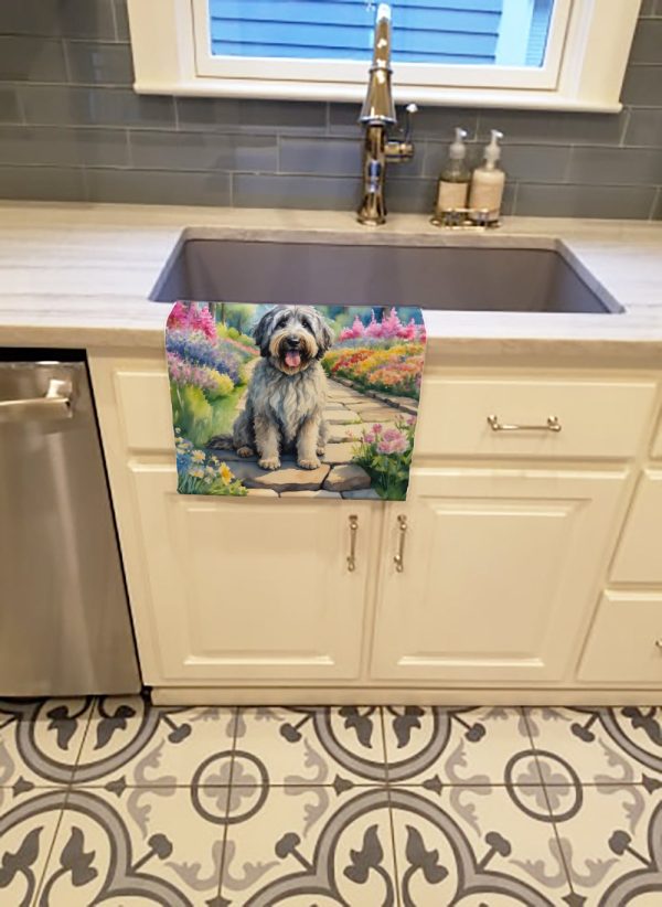 Bergamasco Sheepdog Spring Path Kitchen Towel Online Hot Sale - Image 2