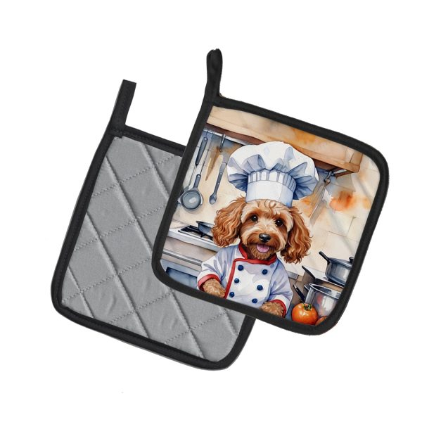 Cockapoo The Chef Pair of Pot Holders Cheap - Image 2