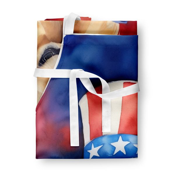Golden Retriever Patriotic American Apron For Cheap - Image 3