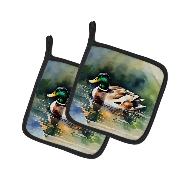 Mallard Pair of Pot Holders Online Sale