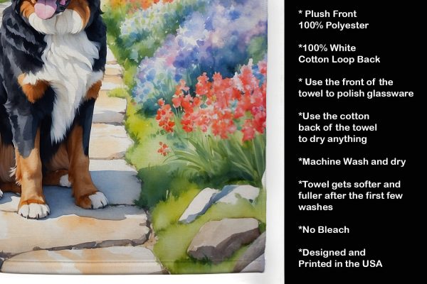 Bernese Mountain Dog Spring Path Kitchen Towel Hot on Sale - Image 5