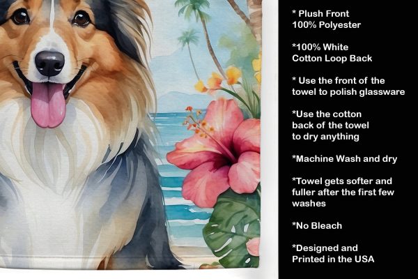 Sheltie Luau Kitchen Towel Hot on Sale - Image 5