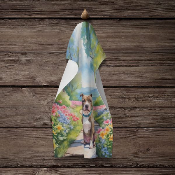 Pit Bull Terrier Spring Path Kitchen Towel Online - Image 4