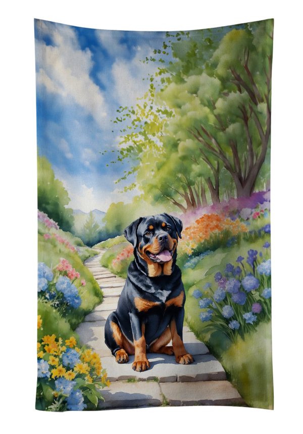 Rottweiler Spring Path Kitchen Towel Online