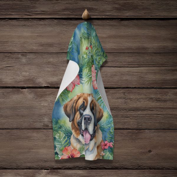 Saint Bernard Luau Kitchen Towel Discount - Image 4