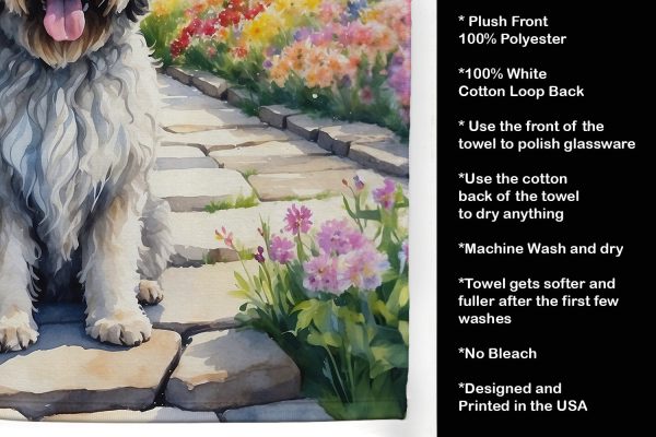 Bergamasco Sheepdog Spring Path Kitchen Towel Online Hot Sale - Image 5