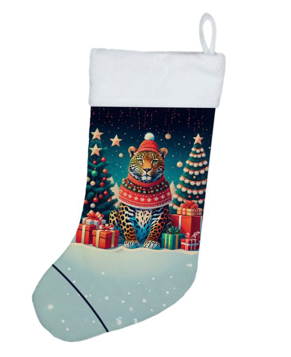 Leopard Christmas Christmas Stocking Supply