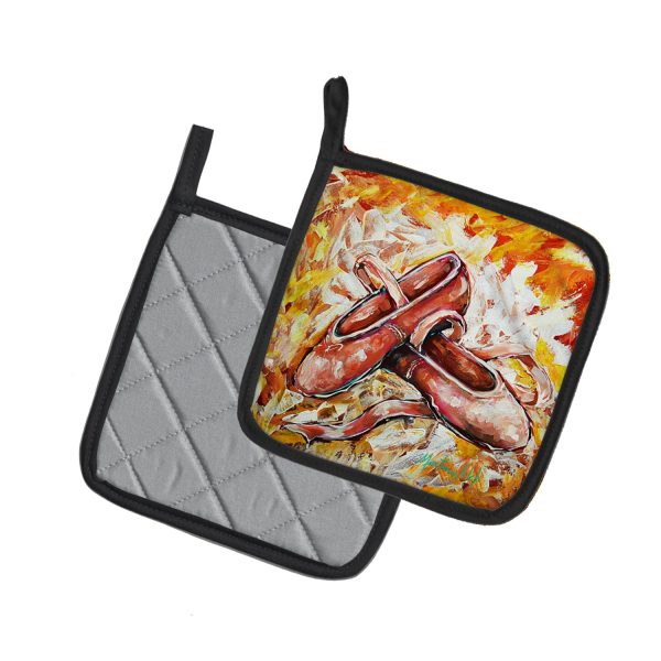 First Step Ballet Shoes Pair of Pot Holders Online - Image 2