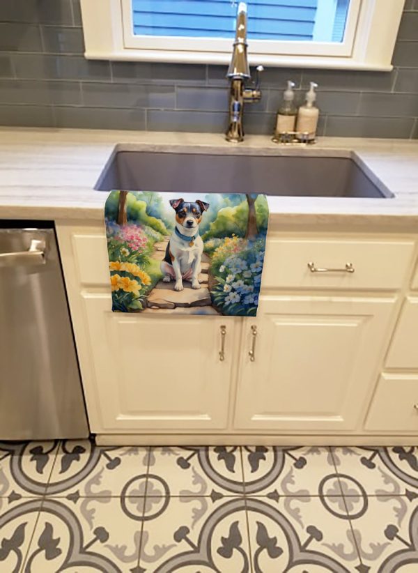 Jack Russell Terrier Spring Path Kitchen Towel Fashion - Image 2