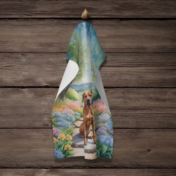 Rhodesian Ridgeback Spring Path Kitchen Towel Online Hot Sale - Image 4