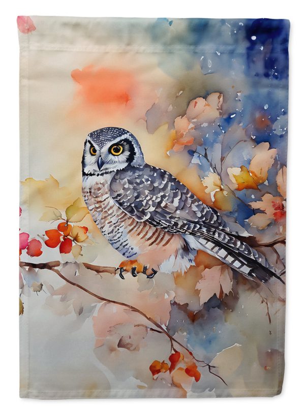 Northern Hawk Owl Garden Flag – Outdoor Decorative Garden Flag For Sale