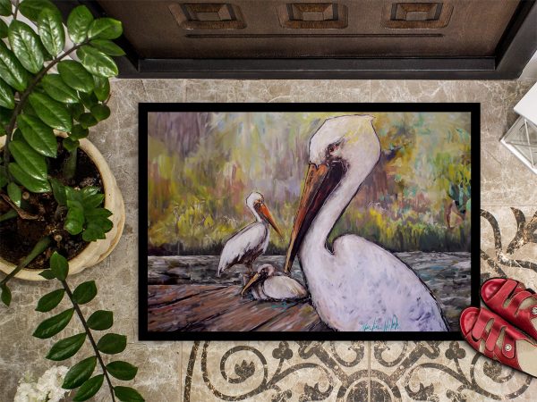 Three Pelicans on a Pier Doormat Discount - Image 3