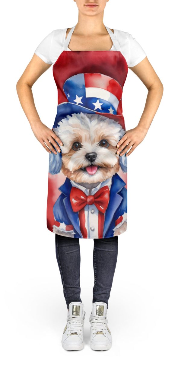 Maltipoo Patriotic American Apron For Sale - Image 2