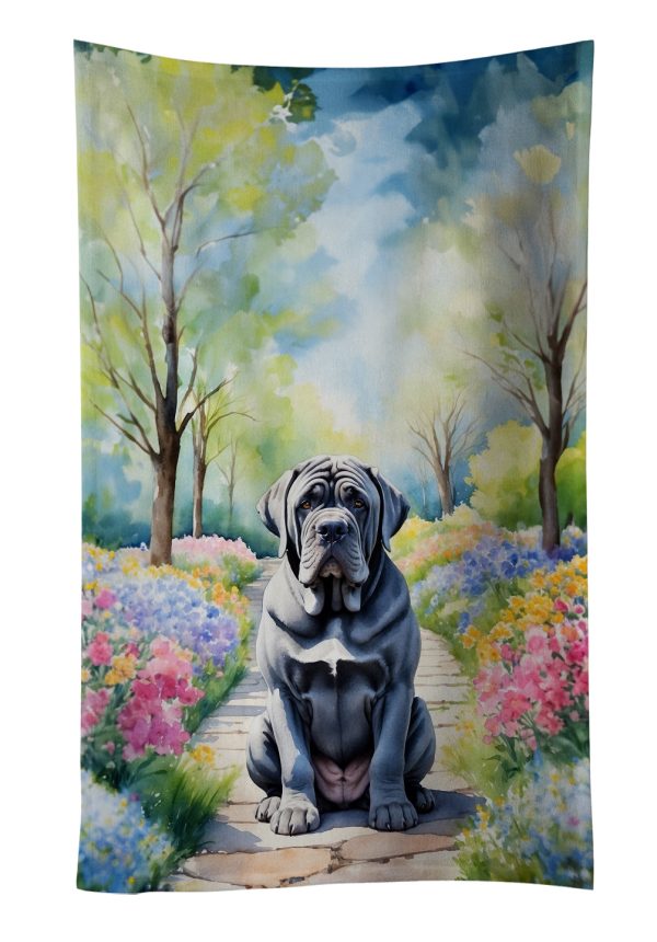 Neapolitan Mastiff Spring Path Kitchen Towel Cheap