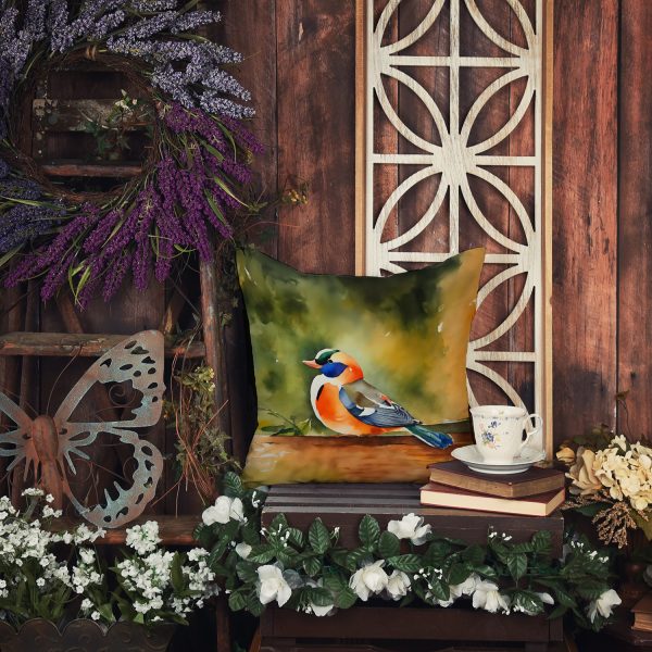 Mandarin Duck Throw Pillow For Cheap - Image 5