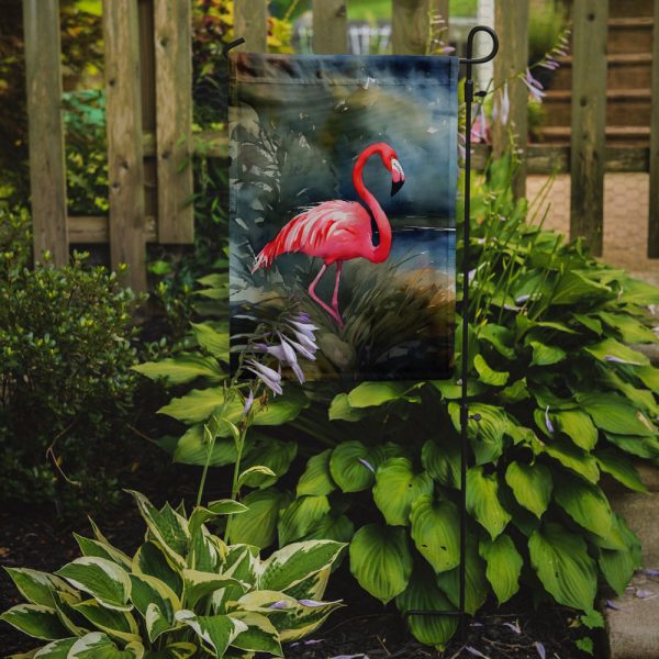 Flamingo Garden Flag – Outdoor Decorative Garden Flag For Sale - Image 2
