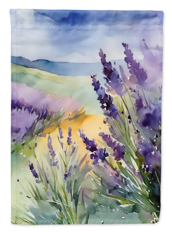 Lavender in Watercolor House Flag Online Sale