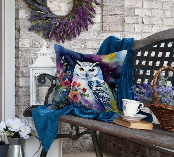 Snowy Owl Throw Pillow For Sale - Image 4