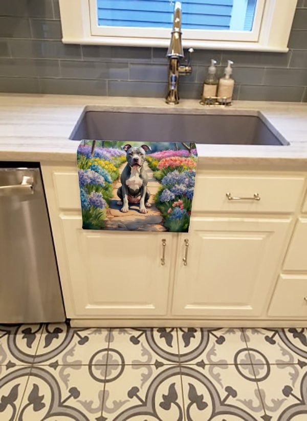Pit Bull Terrier Spring Path Kitchen Towel Supply - Image 2