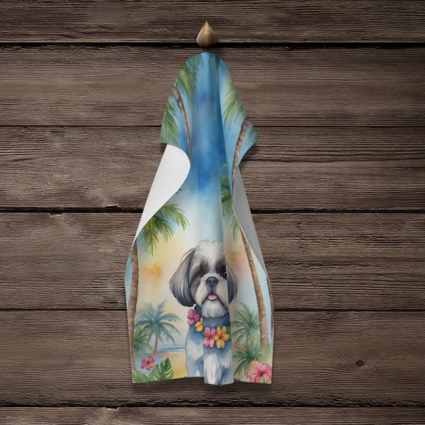 Shih Tzu Luau Kitchen Towel on Sale - Image 4