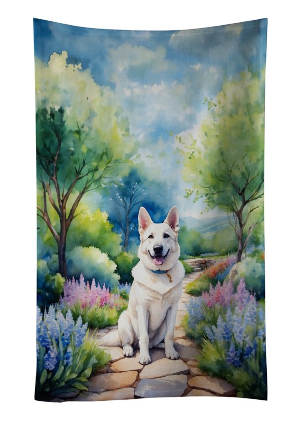 German Shepherd Spring Path Kitchen Towel Online Sale
