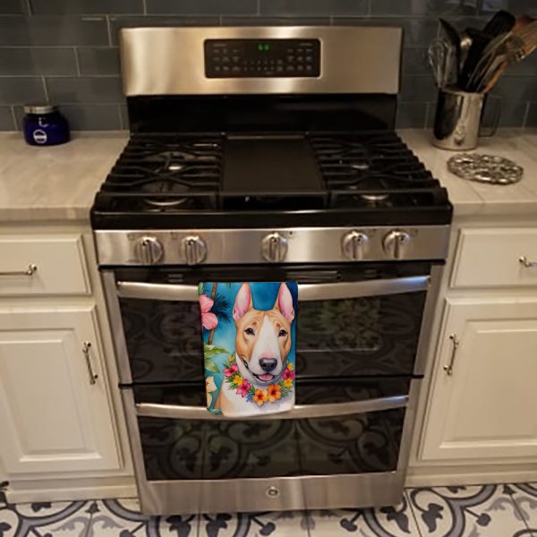 English Bull Terrier Luau Kitchen Towel Supply - Image 3