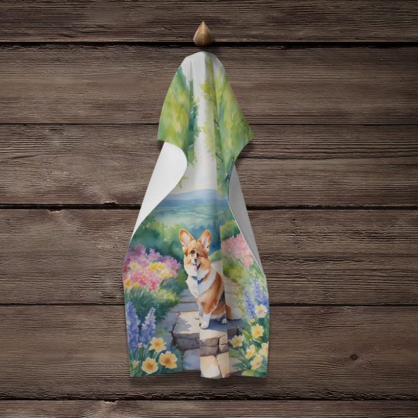 Corgi Spring Path Kitchen Towel Online - Image 4