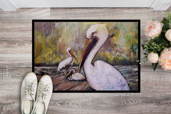 Three Pelicans on a Pier Doormat Discount - Image 2