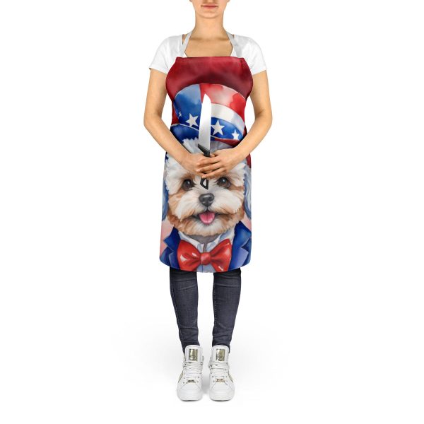 Maltipoo Patriotic American Apron For Sale - Image 5